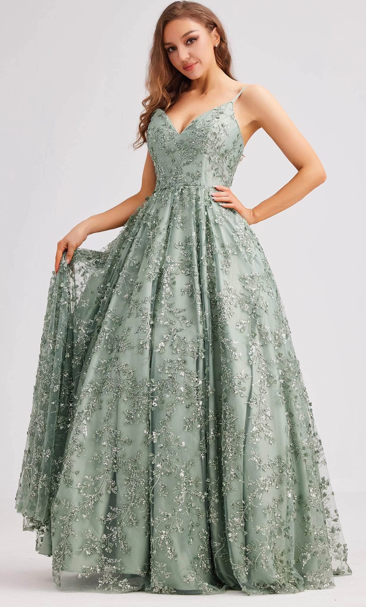J'Adore Dresses J23035 - Embellished Tulle Ballgown 8 J'Adore Dresses J23035 - Embellished Tulle Ballgown - Image 6