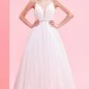 J'Adore Dresses - J16001 Sheer Plunging V Neck Sparkle Tulle Ballgown -Boutique Wedding Dress Store j adore j16001 sheer plunging v neck sparkle tulle ballgown prom dresses 2 ivory 13589456158803