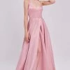 J'Adore Dresses - J16050 Plunging V-neck Satin A-line Gown -Boutique Wedding Dress Store j adore j16050 plunging v neck satin a line gown bridesmaid dresses 2 dusty pink 13581253935187
