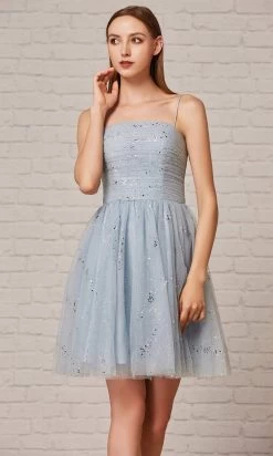 J'Adore Dresses - J18078 Glitter A-Line Cocktail Dress