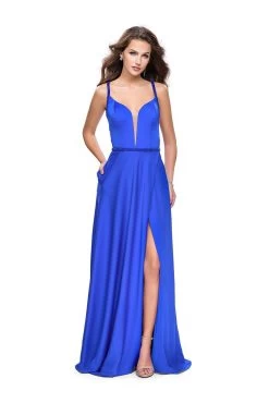 La Femme - 26329 Deep Sweetheart Neck Satin A-line Gown 7 La Femme - 26329 Deep Sweetheart Neck Satin A-line Gown -Boutique Wedding Dress Store la femme 26329 deep sweetheart neck satin a line gown prom dresses 00 sapphire blue 5514712514617