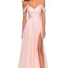La Femme - 28942 Crisscross Surplice Cold Shoulder Gown