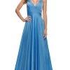 La Femme 30840 - Sleeveless A-Line Ruched Long Dress 2 La Femme 30840 - Sleeveless A-Line Ruched Long Dress -Boutique Wedding Dress Store la femme 30840 sleeveless a line ruched long dress special occasion dress 00 cloud blue 31787697799251