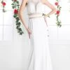 Ladivine CR749 - Aztec Style Sheath Halter Gown -Boutique Wedding Dress Store ladivine cr749 aztec style sheath halter gown evening dresses 2 ivory 31569152114771