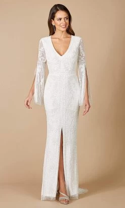 Lara Dresses - 51085 Long Embellished Sheath Bridal Gown