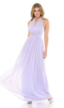 Lenovia - 5201 Halter Neck Embellished Sheath Dress -Boutique Wedding Dress Store lenovia 5201 halter neck embellished sheath dress bridesmaid dresses xs lilac 27947765203027