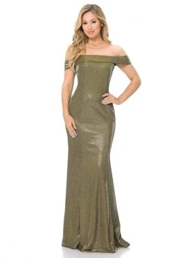 Lenovia - 5217 Off-Shoulder Metallic Trumpet Dress 17 Lenovia - 5217 Off-Shoulder Metallic Trumpet Dress -Boutique Wedding Dress Store lenovia 5217 off shoulder metallic trumpet dress bridesmaid dresses 28230074237011