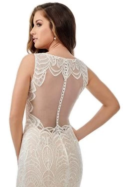 Lo'Adoro Bridal By Rachel Allan - M753 Sheer Neckline Mermaid Gown 8 Lo'Adoro Bridal By Rachel Allan - M753 Sheer Neckline Mermaid Gown -Boutique Wedding Dress Store lo adoro bridal by rachel allan m753 sheer neckline mermaid gown wedding dresses 14156805996627