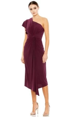 Mac Duggal 12480 - Ruffled One-Shoulder Formal Dress -Boutique Wedding Dress Store mac duggal 12480 ruffled one shoulder formal dress cocktail dresses 31149764804691