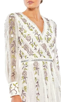 Mac Duggal 9133 - Ruffled V-Neck Floral Cocktail Dress 13 Mac Duggal 9133 - Ruffled V-Neck Floral Cocktail Dress -Boutique Wedding Dress Store mac duggal 9133 ruffled v neck floral cocktail dress special occasion dress 32227098099795