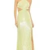 Mac Duggal - 93710 Sequin Halter Strappy Back Gown -Boutique Wedding Dress Store mac duggal 93710 sequin halter strappy back gown prom dresses 0 lime 29262048362579