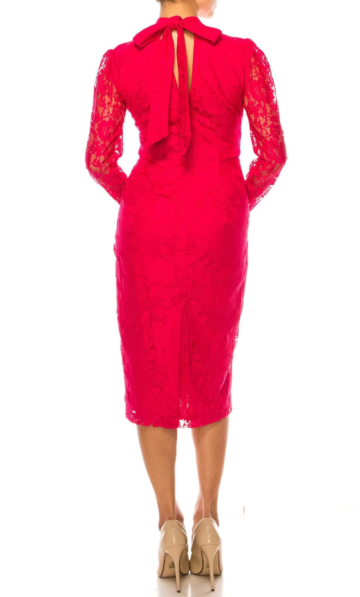 Maison Tara 91756M - High Neck Lace Formal Dress 9 Maison Tara 91756M - High Neck Lace Formal Dress - Image 7