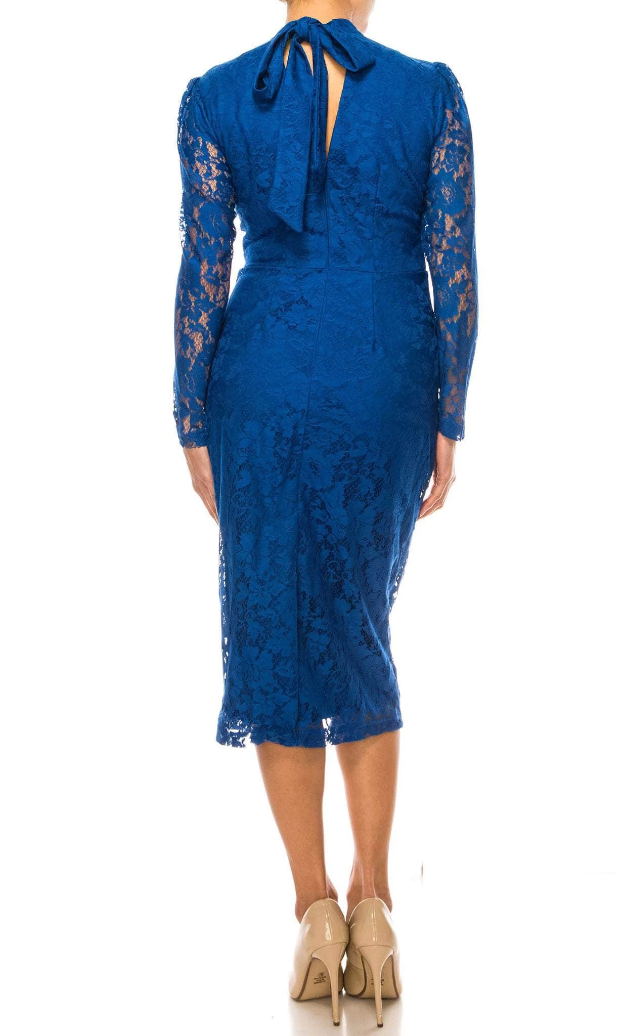 Maison Tara 91756M - High Neck Lace Formal Dress 4 Maison Tara 91756M - High Neck Lace Formal Dress - Image 2