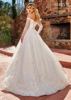 Mary's Bridal MB6110 - Off-shoulder Sweetheart Neck Wedding Gown -Boutique Wedding Dress Store mary s bridal mb6110 off shoulder sweetheart neck wedding gown special occasion dress 30885655609427