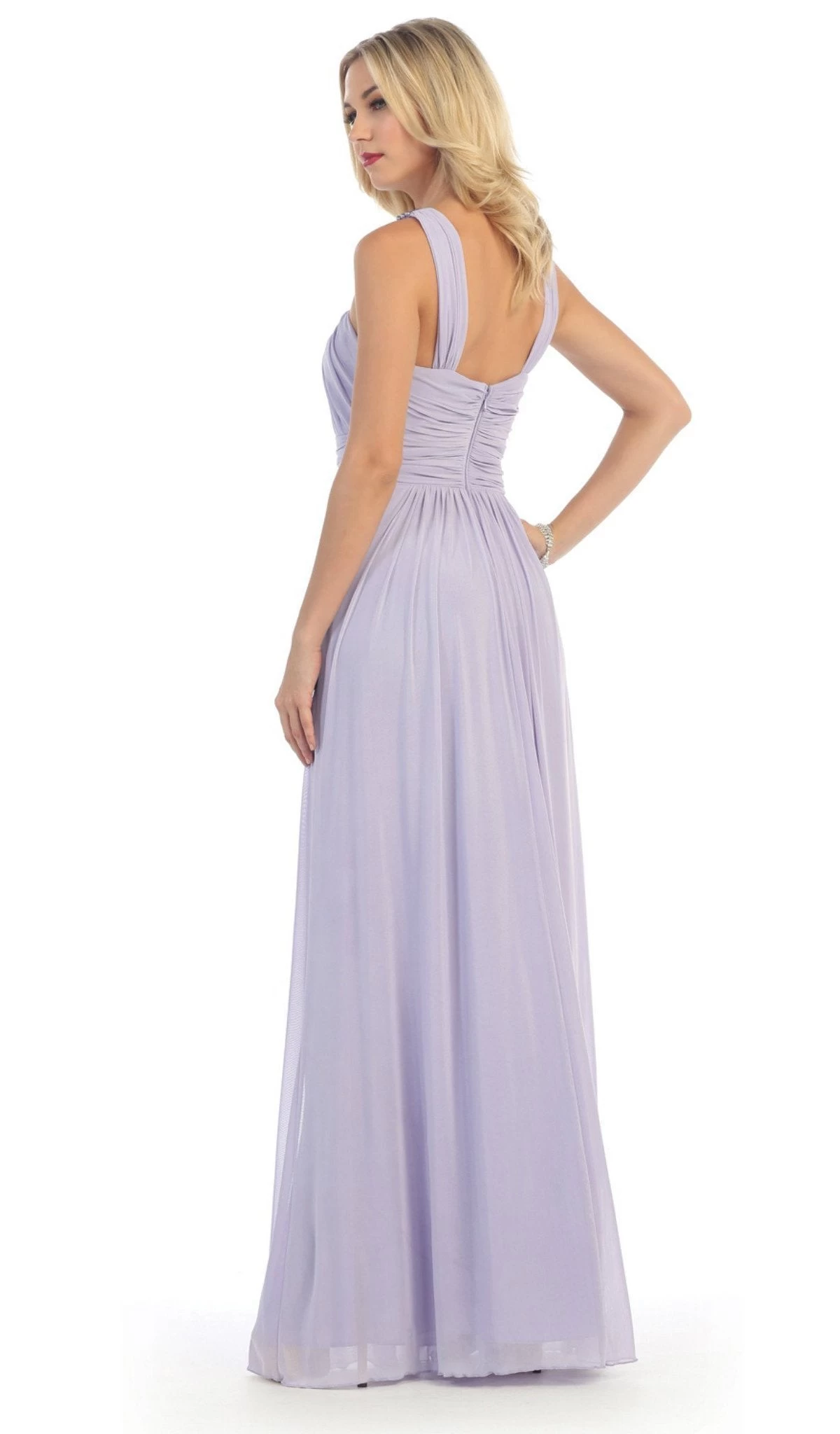 May Queen - Beaded Yoke Scoop Neck A-Line Bridesmaid Dress 10 May Queen - Beaded Yoke Scoop Neck A-Line Bridesmaid Dress - Image 8