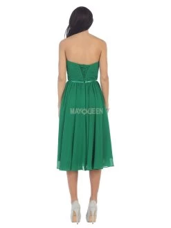 May Queen - MQ1161 Strapless Sweetheart Neckline Twisted Front Dress -Boutique Wedding Dress Store may queen mq1161 strapless sweetheart neckline twisted front dress wedding guest 28079675277395