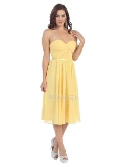 May Queen - MQ1161 Strapless Sweetheart Neckline Twisted Front Dress -Boutique Wedding Dress Store may queen mq1161 strapless sweetheart neckline twisted front dress wedding guest 28824028315731