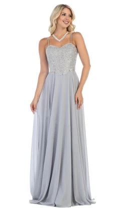 May Queen - MQ1588 Sequin Embellished A-Line Gown