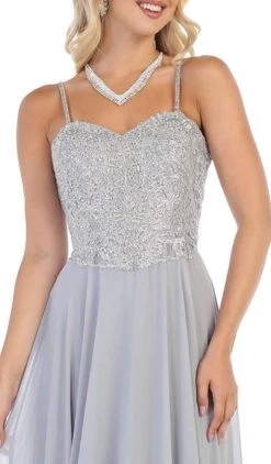 May Queen - MQ1588 Sequin Embellished A-Line Gown -Boutique Wedding Dress Store may queen mq1588 sequin embellished a line gown bridesmaid dresses 7226119520339