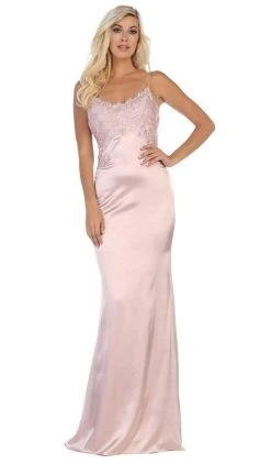 May Queen - MQ1651 Lace Scoop Trumpet Dress With Open Back 13 May Queen - MQ1651 Lace Scoop Trumpet Dress With Open Back -Boutique Wedding Dress Store may queen mq1651 lace scoop trumpet dress with open back bridesmaid dresses 2 mauve 27990048243795