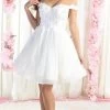 May Queen MQ1854 - Applique Off Shoulder Cocktail Dress -Boutique Wedding Dress Store may queen mq1854 applique off shoulder cocktail dress special occasion dress 29811241091155