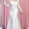 May Queen RQ7894 - Long Sleeves Bateau Neckline Wedding Dress 1 May Queen RQ7894 - Long Sleeves Bateau Neckline Wedding Dress -Boutique Wedding Dress Store may queen rq7894 long sleeves bateau neckline wedding dress bridal dresses 29845087191123