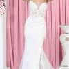May Queen RQ7919 - Embroidered Mermaid Wedding Gown -Boutique Wedding Dress Store may queen rq7919 embroidered mermaid wedding gown special occasion dress 4 ivory 32137840263251