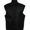 Men's Black Paisley Vest With Neck Tie -Boutique Wedding Dress Store mens black paisley vest with neck tie mens vests vesuvio napoli xs black 470123