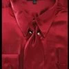 Men's Burgundy Satin Dress Shirt With Tie & Handkerchief -Boutique Wedding Dress Store mens burgundy satin dress shirt with tie handkerchief mens dress shirts daniel ellissa 145 3233 burgundy 227805