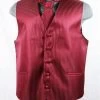 Men's Burgundy Striped Vest With Neck Tie -Boutique Wedding Dress Store mens burgundy striped vest with neck tie mens vests vesuvio napoli xs burgundy 663448