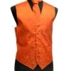 Men's Burnt Orange Paisley Vest With Neck Tie 1 Men's Burnt Orange Paisley Vest With Neck Tie -Boutique Wedding Dress Store mens burnt orange paisley vest with neck tie mens vests vesuvio napoli xs burnt orange 832481