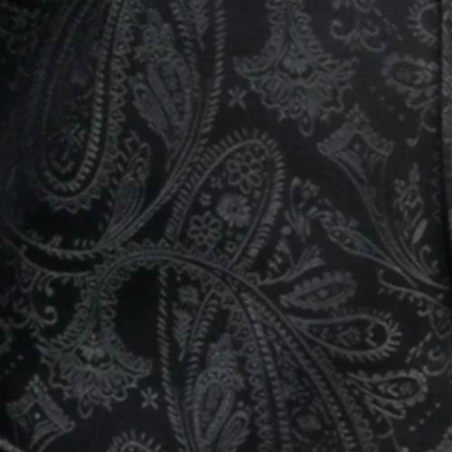 Men's Charcoal Paisley Vest With Neck Tie 4 Men's Charcoal Paisley Vest With Neck Tie - Image 2