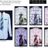 Men's Checkered Spread Collar Dress Shirts With Tie, Hanky, Cufflinks -Boutique Wedding Dress Store mens checkered spread collar dress shirts with tie hanky cufflinks mens dress shirts daniel ellissa 959119