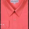 Men's Coral Long Sleeve Dress Shirt -Boutique Wedding Dress Store mens coral long sleeve dress shirt mens dress shirts daniel ellissa 14 3233 coral 268804