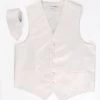 Men's Cream Satin Vest With Necktie -Boutique Wedding Dress Store mens cream satin vest with necktie mens vests vesuvio napoli xs cream 988107