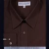 Men's Dark Brown Long Sleeve Dress Shirt -Boutique Wedding Dress Store mens dark brown long sleeve dress shirt mens dress shirts daniel ellissa 14 3233 dark brown 994819