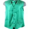Men's Emerald Green Striped Vest With Neck Tie -Boutique Wedding Dress Store mens emerald green striped vest with neck tie mens vests vesuvio napoli xs emerald green 411984