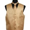 Men's Gold Paisley Vest With Neck Tie -Boutique Wedding Dress Store mens gold paisley vest with neck tie mens vests vesuvio napoli xs gold 698054