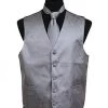 Men's Gray Paisley Vest With Neck Tie 2 Men's Gray Paisley Vest With Neck Tie -Boutique Wedding Dress Store mens gray paisley vest with neck tie mens vests vesuvio napoli xs gray 313092
