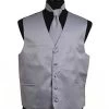 Men's Gray Satin Vest With Neck Tie -Boutique Wedding Dress Store mens gray satin vest with neck tie mens vests vesuvio napoli xs gray 997768