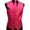 Men's Hot Pink Paisley Vest With Neck Tie -Boutique Wedding Dress Store mens hot pink paisley vest with neck tie mens vests vesuvio napoli xs hot pink 320129
