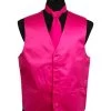 Men's Hot Pink Satin Vest With Neck Tie -Boutique Wedding Dress Store mens hot pink satin vest with neck tie mens vests vesuvio napoli xs hot pink 293297