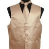 Men's Ivory Satin Vest With Neck Tie -Boutique Wedding Dress Store mens ivory satin vest with neck tie mens vests vesuvio napoli xs gold 679557