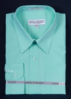 Men's Mint Long Sleeve Dress Shirt