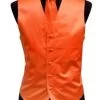 Men's Orange Satin Vest With Neck Tie -Boutique Wedding Dress Store mens orange satin vest with neck tie mens vests vesuvio napoli xs orange 259130