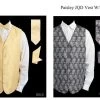 Men's Paisley Jacquard Vest With Tie, Bow Tie, Pocket Square -Boutique Wedding Dress Store mens paisley jacquard vest with tie bow tie pocket square mens vests daniel ellissa 621365