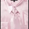Men's Pink Satin Dress Shirt With Tie & Handkerchief -Boutique Wedding Dress Store mens pink satin dress shirt with tie handkerchief mens dress shirts daniel ellissa 145 3233 pink 775877