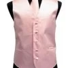 Men's Pink Satin Vest With Neck Tie -Boutique Wedding Dress Store mens pink satin vest with neck tie mens vests vesuvio napoli xs pink 595157