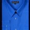 Men's Royal Blue Long Sleeve Dress Shirt