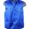 Men's Royal Blue Striped Vest With Neck Tie -Boutique Wedding Dress Store mens royal blue striped vest with neck tie mens vests vesuvio napoli xs royal blue 267285